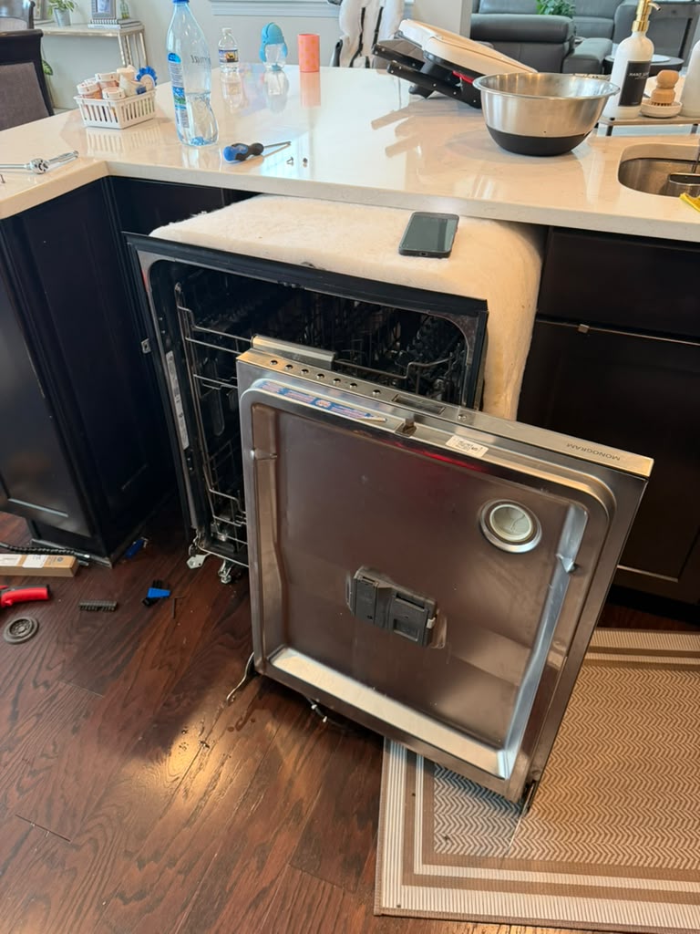 GE Monogram Built-In Dishwasher Uninstallation & Internal Maintenance